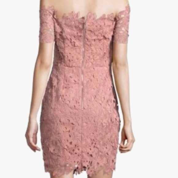 NWOT Design Lab Dusty Pink/Rose Lace dress - Picture 3 of 12